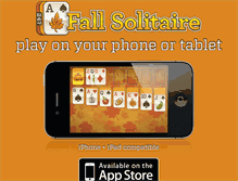Tablet Screenshot of fallsolitaire.com